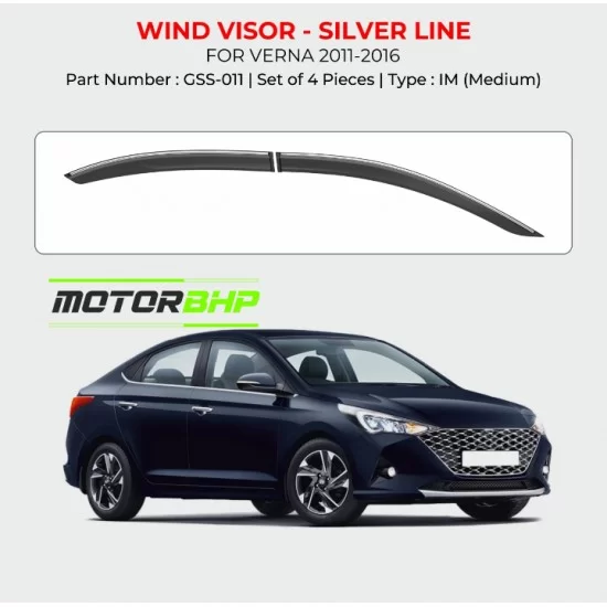 Hyundai verna store door visor